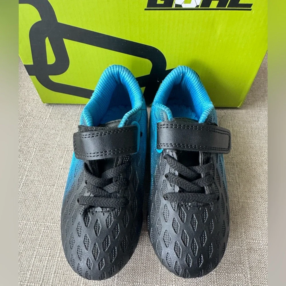Toddler / Kids' Size 8 Brooman Blue & Black Soccer Cleats - Picture 4 of 9